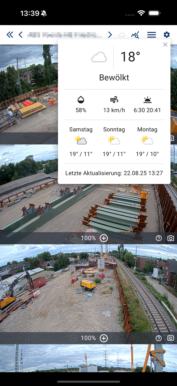 BauTV+ app — Live images & weather