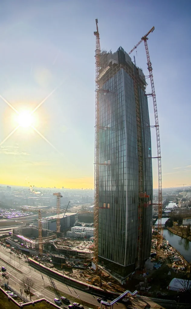 New hotel construction Estrel Tower Berlin